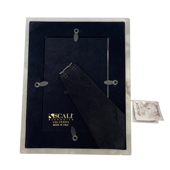 Scali Alabastro 4x6 Genuine Alabaster Frame Bow Accent Italian Handcrafted NWOB - Picture 7 of 9